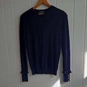 Zara Black Knit Sweater